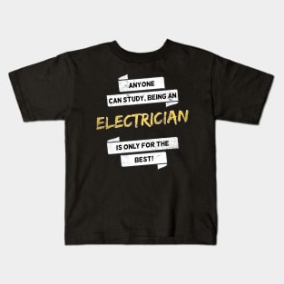 Funny Electrician Journeyman Electrical Engineer Kids T-Shirt